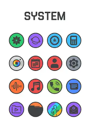 Circle Dark - Icon Pack screenshot 5