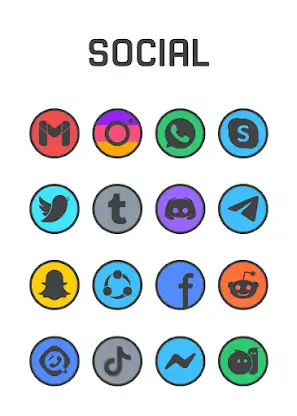 Circle Dark - Icon Pack screenshot 3