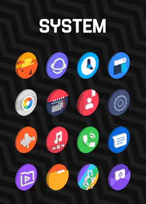Circle 3D - Icon Pack screenshot 2