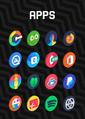 Circle 3D - Icon Pack screenshot 3
