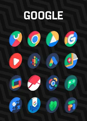 Circle 3D - Icon Pack screenshot 1