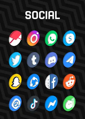 Circle 3D - Icon Pack screenshot 5