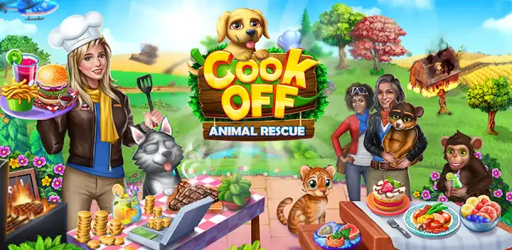 Cook Off: Animal Rescue — Android game banner
