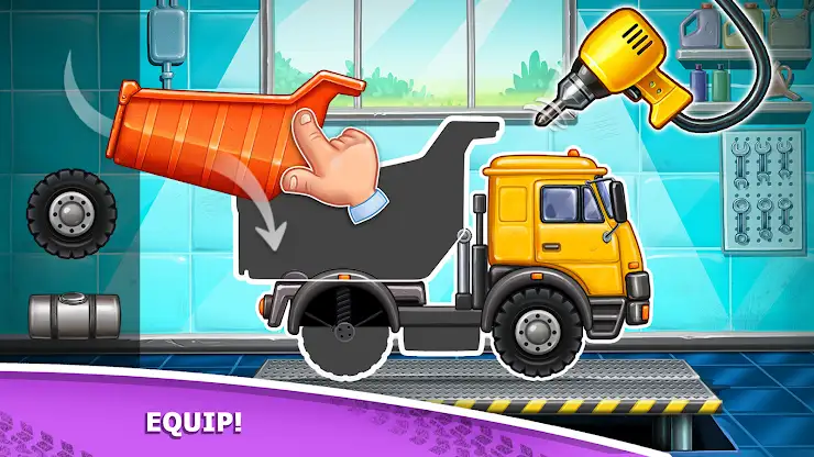 Kids truck games Build a house screenshot 1
