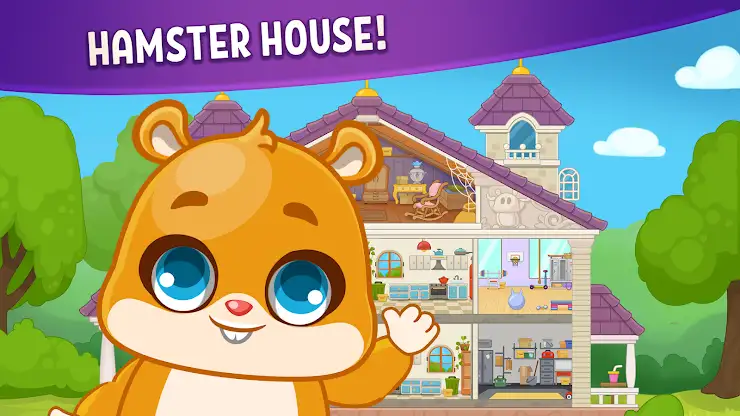 Hamster House: Kids Mini Games screenshot 1