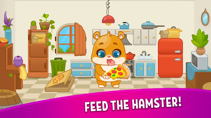 Hamster House: Kids Mini Games screenshot 2