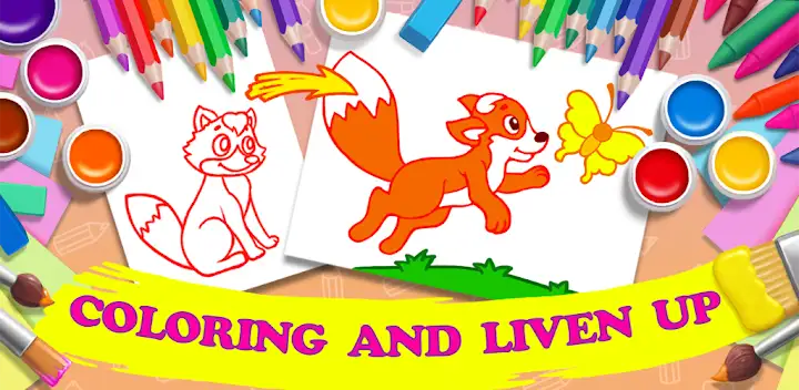 Coloring book! Game for kids 2 — Android game banner