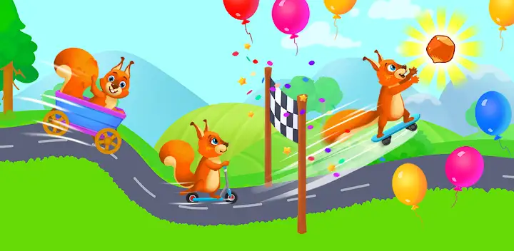 Racing Games: Kids Numbers Run — Android game banner