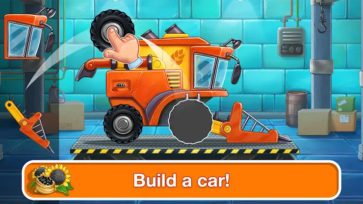 Tractor, car: kids farm games screenshot 1