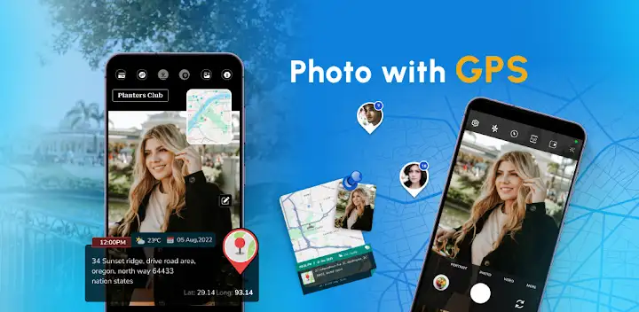 GPS Photo: With Location & Map — Android app banner