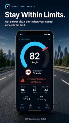 Speedly: GPS Speedometer & HUD screenshot 2