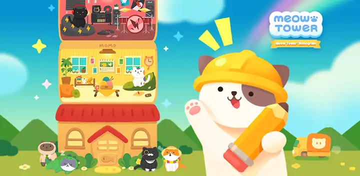Meow Tower: Nonogram (Offline) — Android game banner