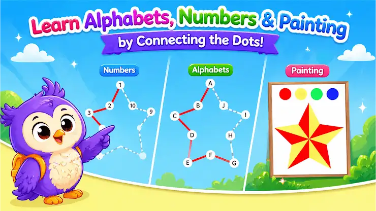 Connect the dots ABC Kids Game screenshot 4