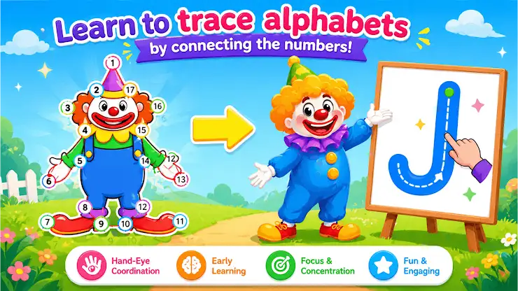 Connect the dots ABC Kids Game screenshot 3