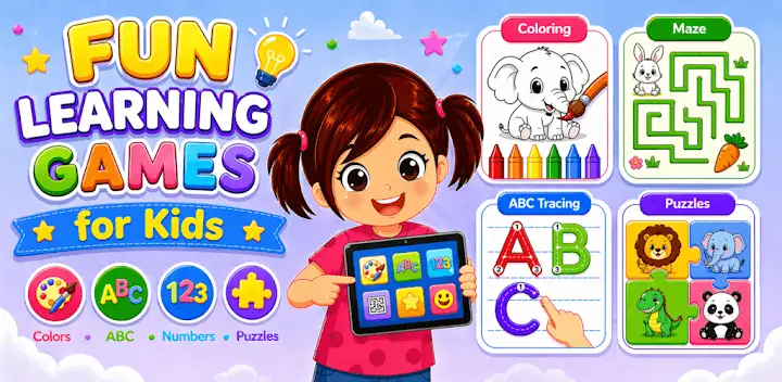 Kids Preschool Learning Games — Android game banner
