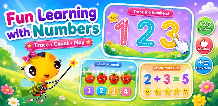 Learning games-Numbers & Maths — Android game banner