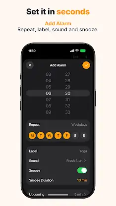 Clock OS 27 - Alarm & Timers screenshot 2