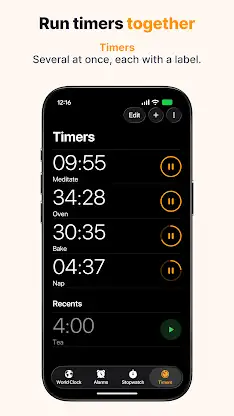 Clock OS 27 - Alarm & Timers screenshot 7