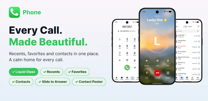 Phone: Dialer & iCall Screen — Android app banner