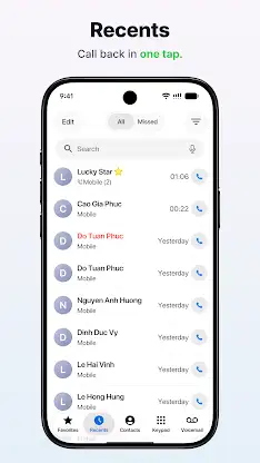 Phone: Dialer & iCall Screen screenshot 1