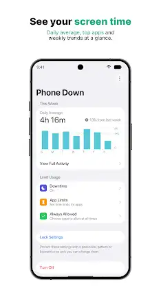 Phone Down - Screen Time OS 27 screenshot 1