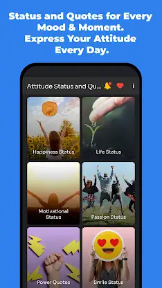 Attitude Status & Quotes screenshot 1
