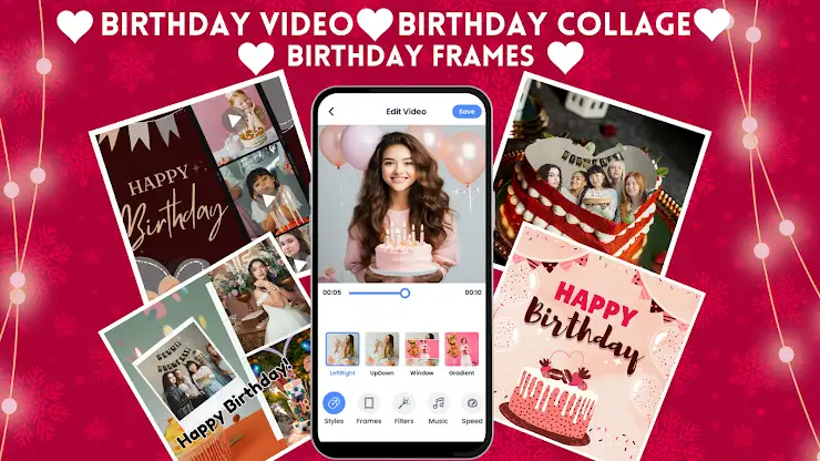 Birthday Video Maker with Song screenshot 1