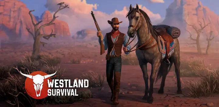 Westland Survival: Cowboy Game — Android game banner
