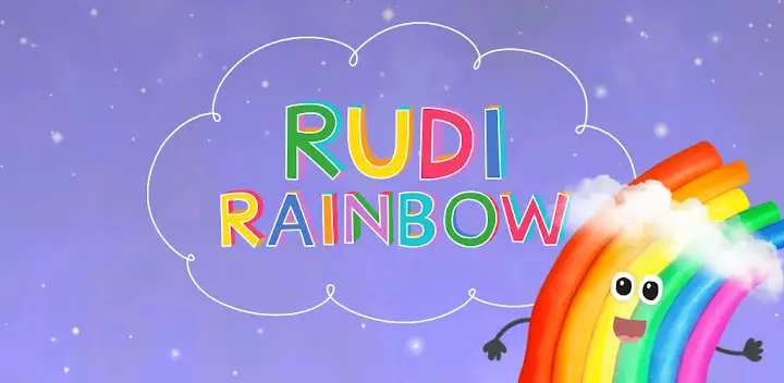 Rudi Rainbow: Weather for Kids — Android app banner