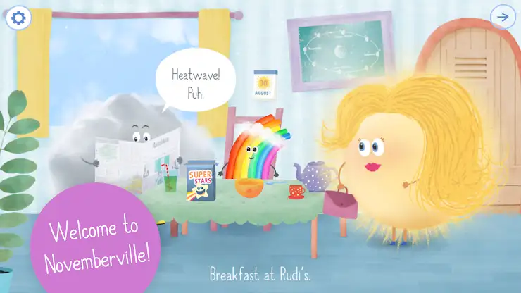 Rudi Rainbow: Weather for Kids screenshot 2