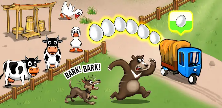 Farm Frenzy: classic farm game — Android game banner
