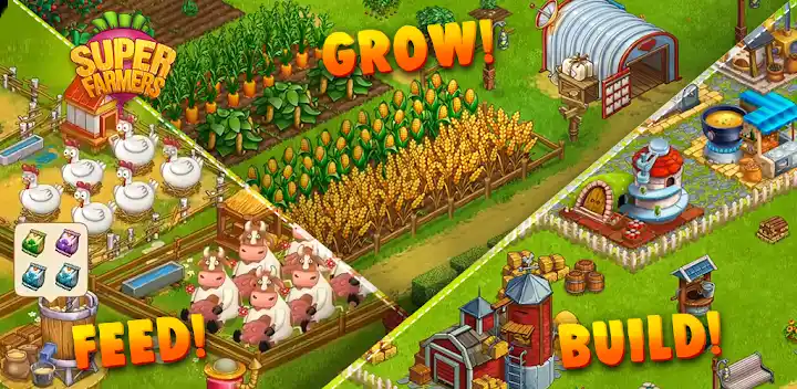Superfarmers: Farm Simulator — Android game banner