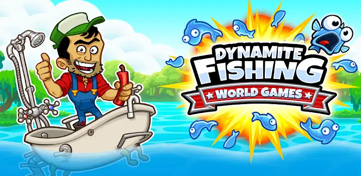 Dynamite Fishing – World Games — Android game banner