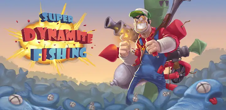 Super Dynamite Fishing — Android game banner