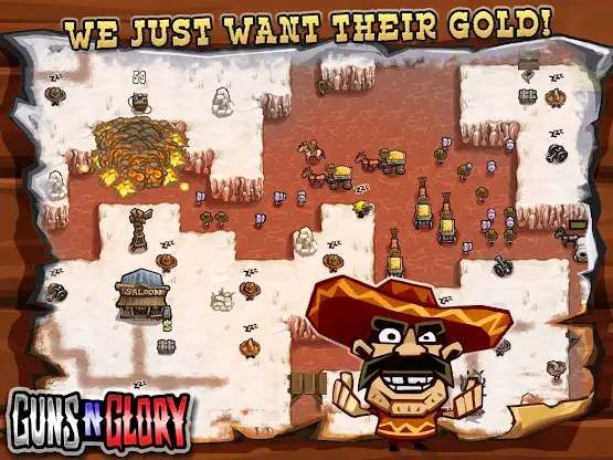 Guns'n'Glory - Wild West TD screenshot 3