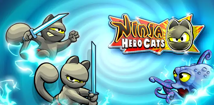 Ninja Hero Cats Premium — Android game banner
