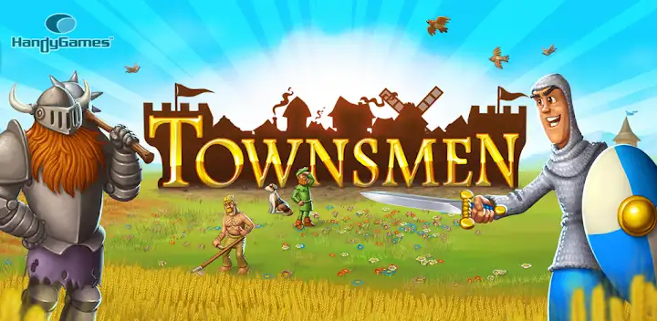 Townsmen - Medieval Strategy — Android game banner
