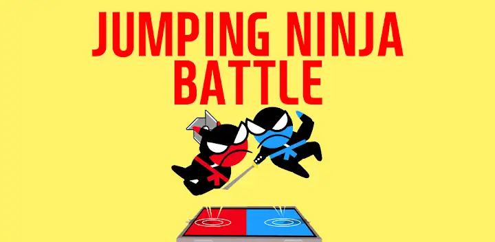 Jumping Ninja Battle 2 Player — Android game banner