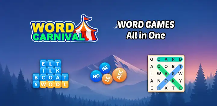 Word Carnival - All in One — Android game banner
