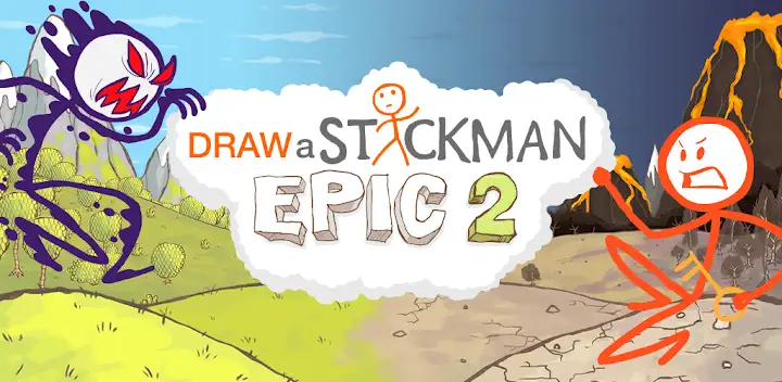 Draw a Stickman: EPIC 2 — Android game banner