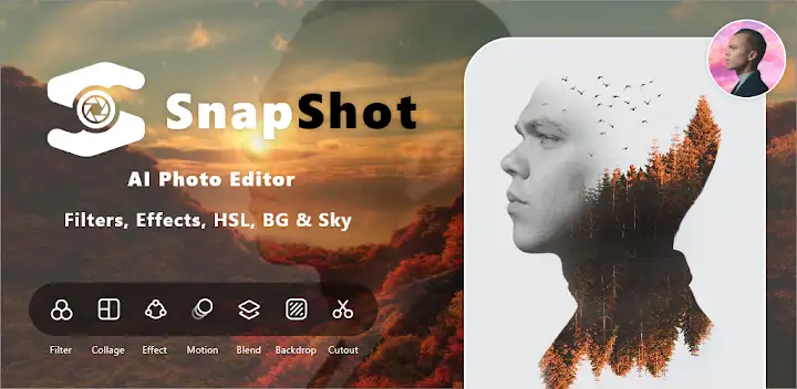 SnapShot: Photo Editor Collage — Android app banner