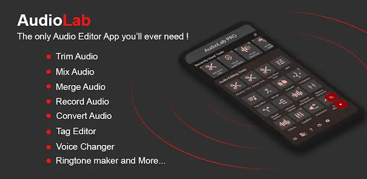 AudioLab Audio Cutter & Editor — Android app banner