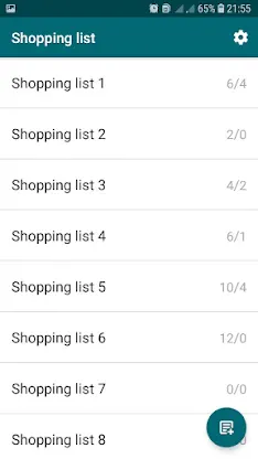 Shopping list. CheckList screenshot 1