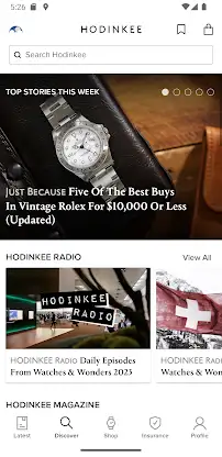 HODINKEE screenshot 2