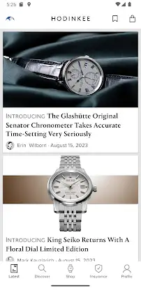 HODINKEE screenshot 1