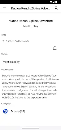 HP Events screenshot 2