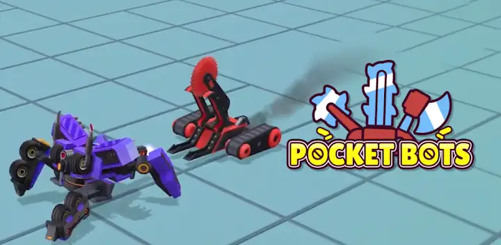 Pocket Bots: Battle Robots — Android game banner