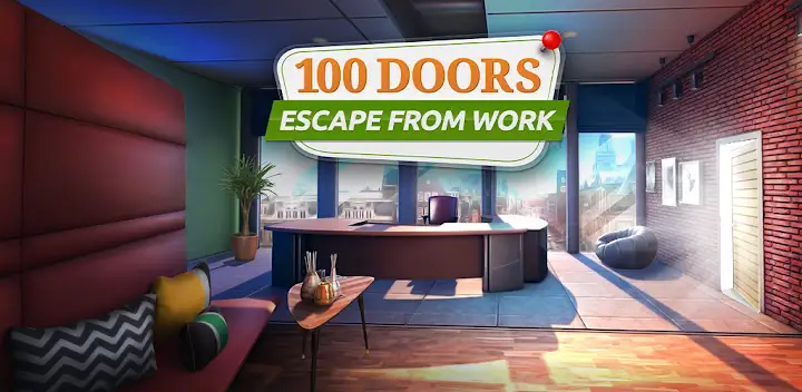 100 Doors: Escape from Work — Android game banner