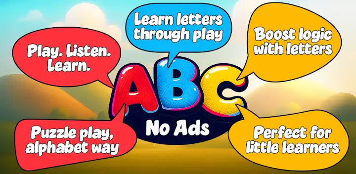 Alphabets game for kids — Android game banner