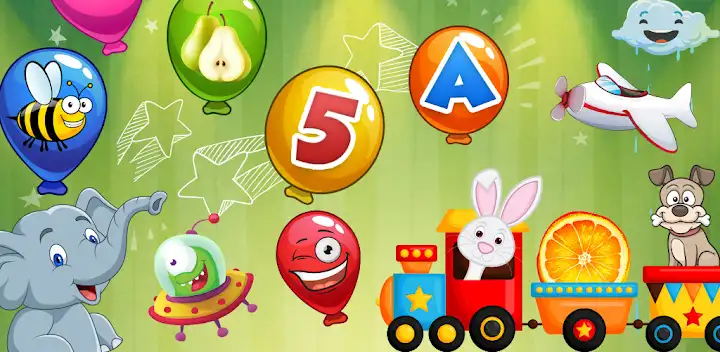 Balloon pop - Toddler games — Android game banner